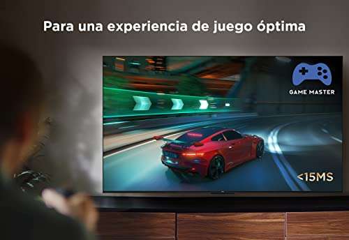 TCL 55P639 - Smart TV 55" con 4K HDR, Ultra HD, Google TV, Game Master, Dolby Audio.