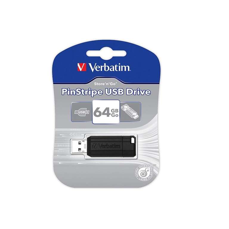 Memoria USB Verbatim Pinstripe 64GB