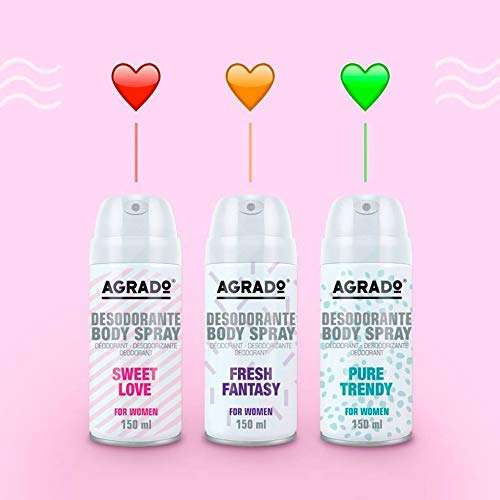 Desodorante Body Spray Sweet Love 210cc Uso Diario Aroma Frutal AGRADO
