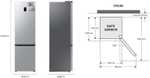 Samsung :: Frigorífico Combi 2m 390L Inox [Desde APP]