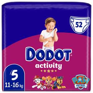 Dodot Activity jumbo pack 52 pañales bebé Talla 5.