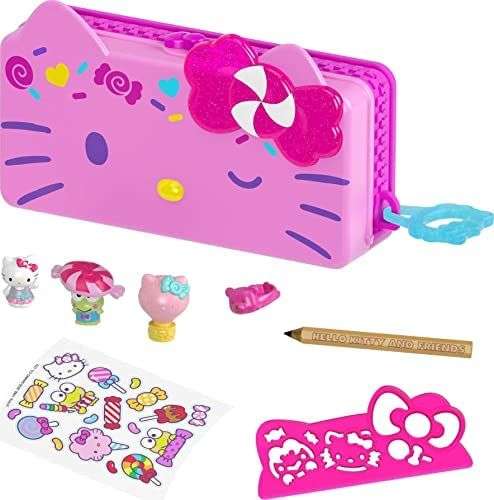 Hello Kitty Set de juego de lápices con diseño de Carnaval con muñecos y accesorios de juguete