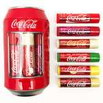 Lip Smacker – Colección Lata Coca-Cola – Set de Bálsamo Labial Hidratante de Diferentes Sabores pack de 6