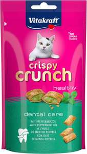 Paquete de 60gr. de Vitakraft Crispy Crunch, Dental Care, Snacks para Gatos Crujientes, Cuidado Dental (compra recurrente+cupón)