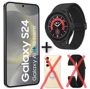 Samsung Galaxy S24 128Gb + Galaxy Watch5 Pro.