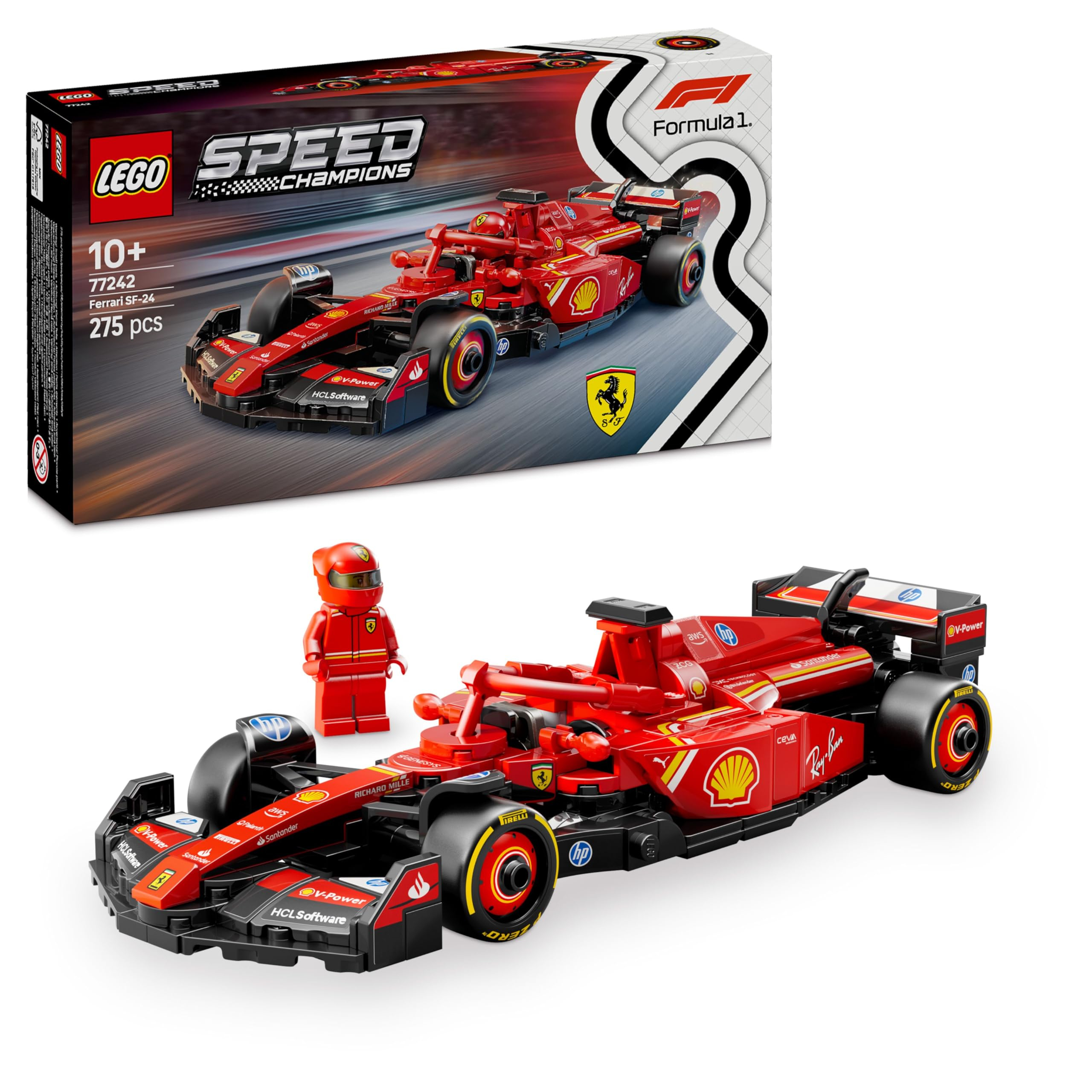 LEGO Speed Champions Coche de Carreras Ferrari SF-24 F1