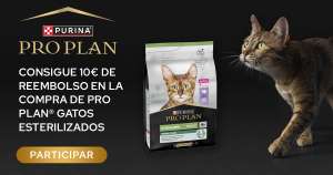 Reembolso de 10€ para PURINA PRO PLAN Gatos Esterilizados