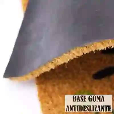 Felpudo Para Puerta Entrada de Casa Base Goma Antideslizante Material Fibra de Coco 100% 40 x 70 cm