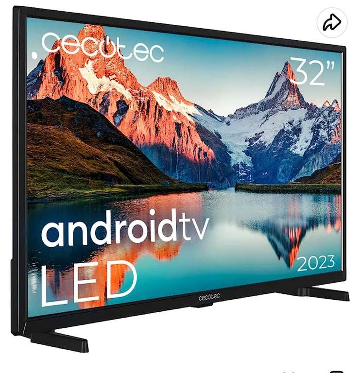 Televisor LED 32" Smart TV A Series ALH00032N. Resolución HD, Android 11, Chromecast Integrado, Asistente de Voz, HDR10 (2023)