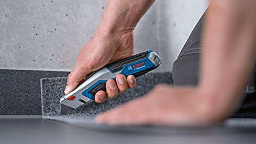 Bosch Professional - Navaja universal con cuchilla retráctil (3 cuchillas trapezoidales)