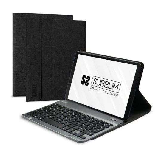 Subblim Keytab Pro Bluetooth Funda con Teclado Negra para Lenovo Tab M10 FHD Plus 10.3" TB-X606