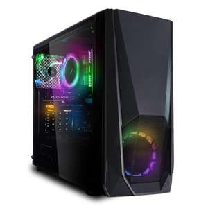 PC Gaming, GeForce RTX3060 12 GB, Ryzen 5 5500, DDR4-RAM de 16 GB, M.2 SSD NVME de 500 GB, be quiet! 550 W (80+), MSI A520M-A PRO