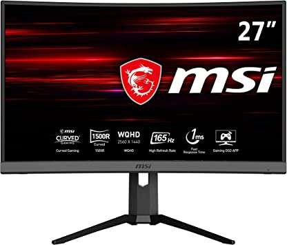 MSI Optix MAG272CQR - Monitor Gaming Curvo de 27" LED WQHD 165Hz