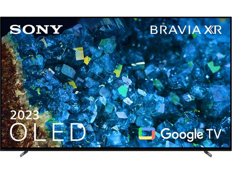 TV OLED 65" - Sony BRAVIA XR 65A80L, 4K HDR 120, HDMI 2.1 Perfecto PS5, Smart TV (Google TV), Alexa, Siri, Bluetooth, Chromecast, Eco