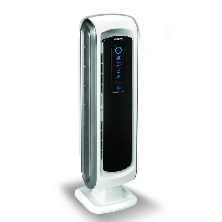 Fellowes Purificador de Aire AeraMax DX5, Sistema de Purificación en 4 Etapas con Filtro HEPA y Carbono, Tecnología AeraSafe