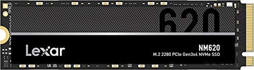 Lexar NM620 SSD 1TB, M.2 2280 PCIe Gen3x4 NVMe 1.4 SSD 3500 MB/s de Lectura, 3000 MB/s de Escritura (Opción 2TB por 109.99 €)