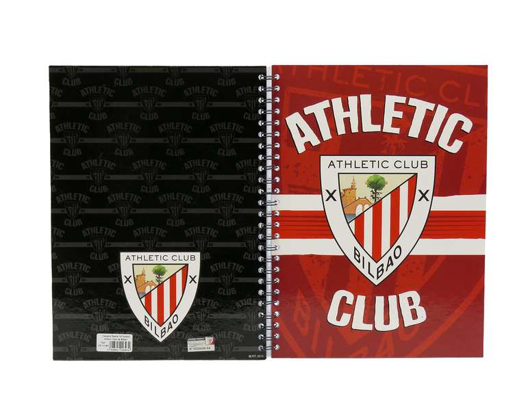 Cuaderno con 30 Fundas de plástico Athletic Club (producto oficial)