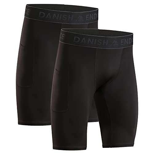 Pantalones cortos de compresión para running DANISH ENDURANCE hombre