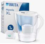 BRITA Jarra Filtrante, Modelo Marella XL Blanca, 3,5L con Filtro MAXTRA PRO. 150L agua filtrada. Sin BPA. Apta lavavajillas. Indicador Memo
