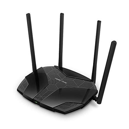 Mercusys MR70X - Router AX1800 WiFi 6 , Doble Banda (1201 Mbps a 5 GHz + 574 Mbps a 2.4 GHz)