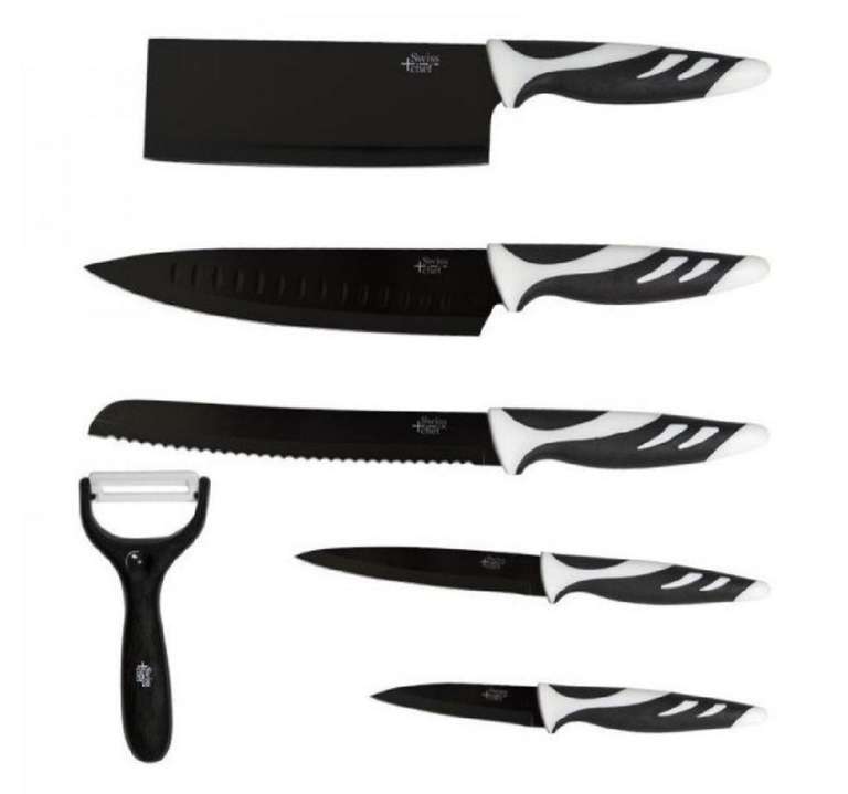 Cuchillos Swiss Chef Negros