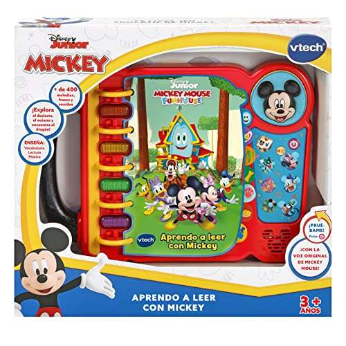 VTech - Aprendo a leer con Mickey | Libro educativo para niños +3 años | Versión ESP