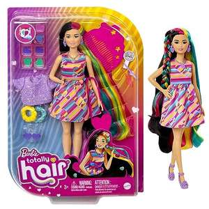 Barbie Totally Hair Pelo extralargo Corazón Muñeca pequeña con vestido