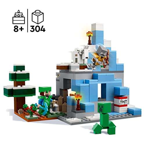 LEGO 21243 Minecraft Los Picos de Hielo