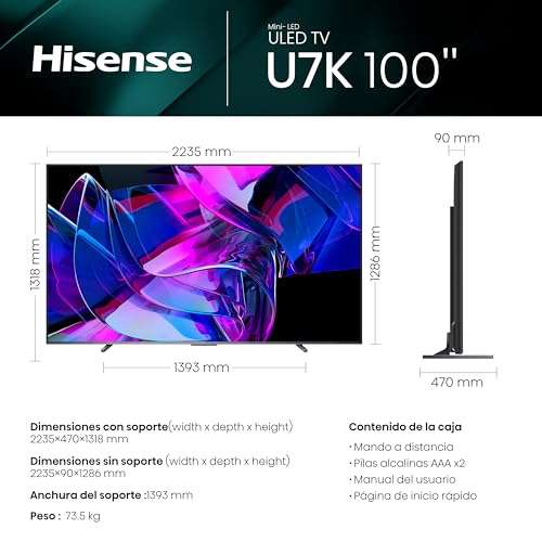 Hisense U7KQ 100"