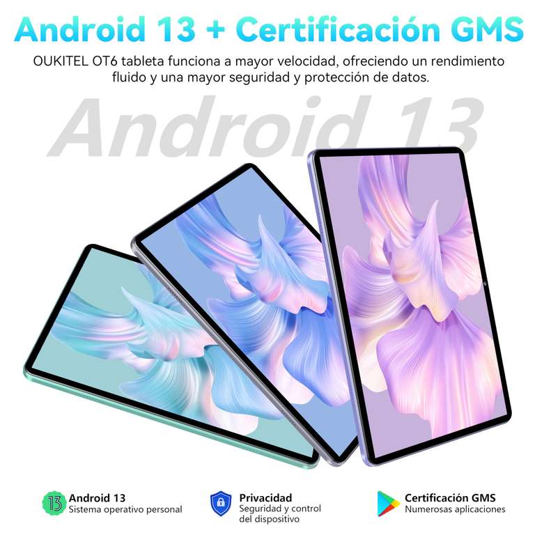 Tablet OT6 10.1 pulgadas Android 13