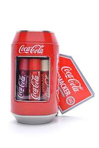 Colección Lata Coca-Cola – Set de Bálsamo Labial Hidratante Infantil de Diferentes Sabores