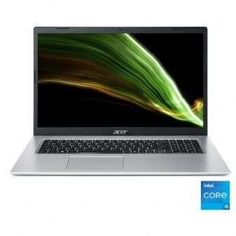 Portátil Acer A317-53 Intel Core i5 1135G7, con 8GB, 512GB SSD, HD 17,3"-43,94cm, Windows 11 Home - Plata + cupón de 104.22€