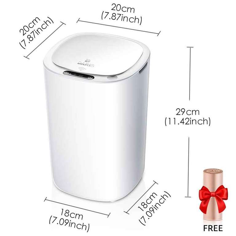 Cubo de basura inteligente para el hogar, cubo de basura de inducción,automático (sin cupon)