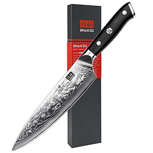 Cuchillo Chef 12 Mango Rojo Pro Series