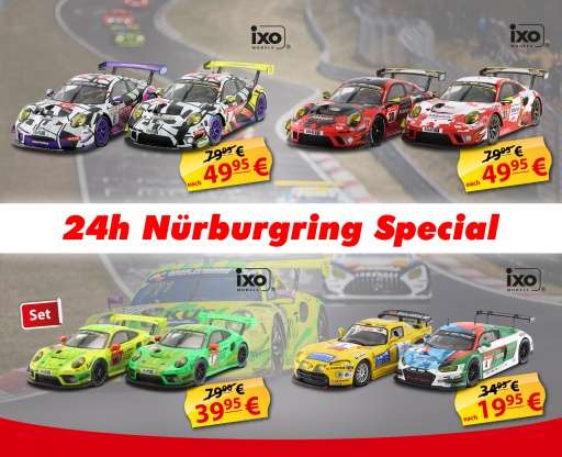 Rebajas de las 24h de Nürburgring en CK-Modelcars (miniaturas de coches a escala 1:43 y 1:18)