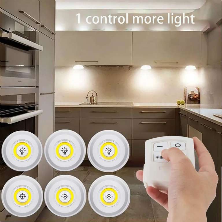 Luz Nocturna regulable con Control remoto, iluminación decorativa para cocina, armario, escalera, pasillo, baño, Mini luces LED