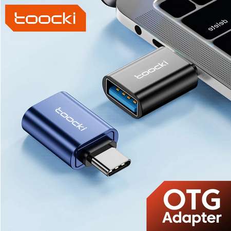 Toocki-Adaptador USB 3,0 a tipo C OTG, Micro convertidor macho a tipo C