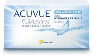 ACUVUE OASYS for ASTIGMATISM con tecnología HYDRACLEAR PLUS - Lentillas quincenales -protección UV - 6 lentes