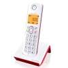 Teléfono red fija inalámbrico Alcatel S250 Rojo y Blanco