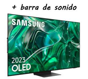 Samsung TV S95C OLED 138cm 55" Smart TV (2023) + barra de sonido (reembolso de 100€ incluído) / con 2 barras de sonido por 1128€ desde APP )
