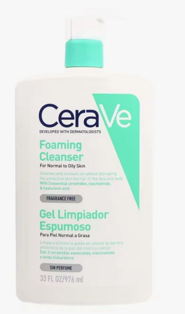 CeraVe Gel Limpiador Espumoso 976ml Piel Normal a Grasa