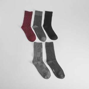 Pack x5 calcetines estampado colores hombre (tallas 39-46)