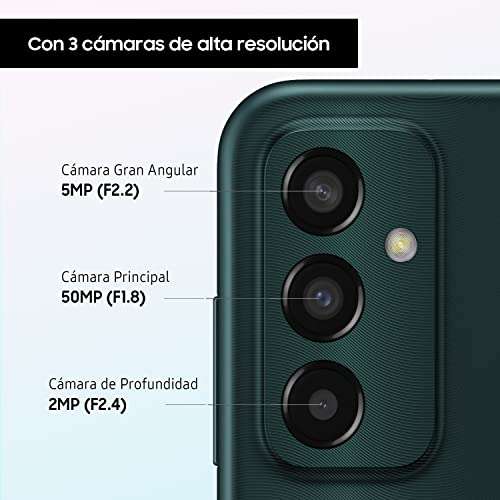 Samsung Galaxy M13 (64 GB) Azul Claro – Teléfono Móvil libre Android, Smartphone con 4GB de RAM [Versión española]