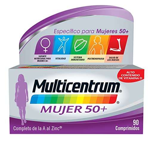 MULTICENTRUM MUJER Comprimidos - Vitaminas y Minerales Mujer 50+ 90 comprimidos