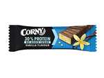 Corny Protein Barritas con Vainilla recubiertas de Chocolate con 30% de Proteína y Sin Azúcares Añadidos 18 x 50 g