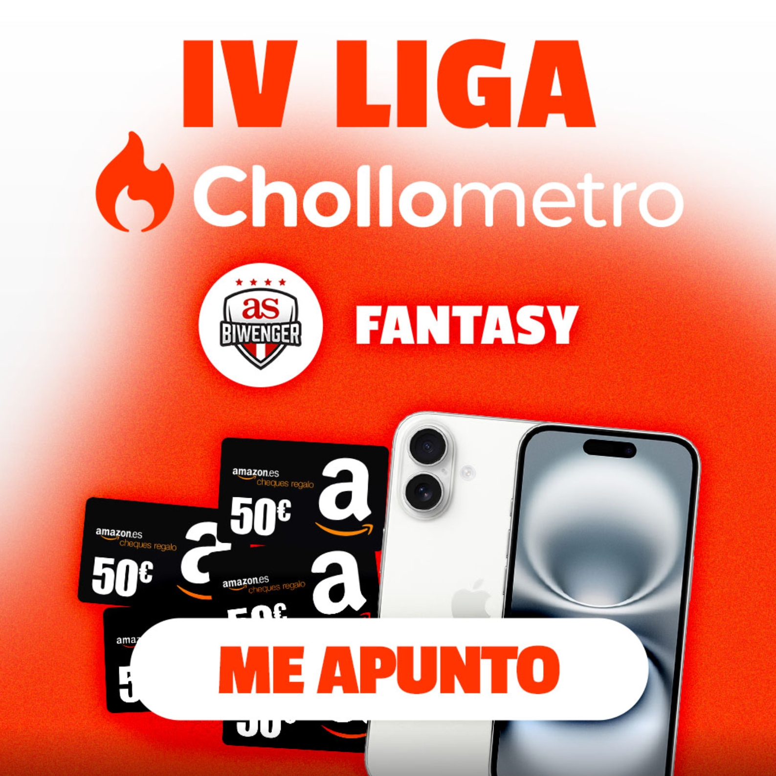 Liga Biwenger x Chollometro 26/27 - Llévate un iPhone 17 o cheque regalo de 50€ cada jornada