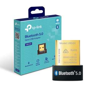 TP-Link UB500 Adaptador Bluetooth 5.0 USB, Tamaño Mini para Ordenador, Portatil, Auriculares, Altavoz, Teclado
