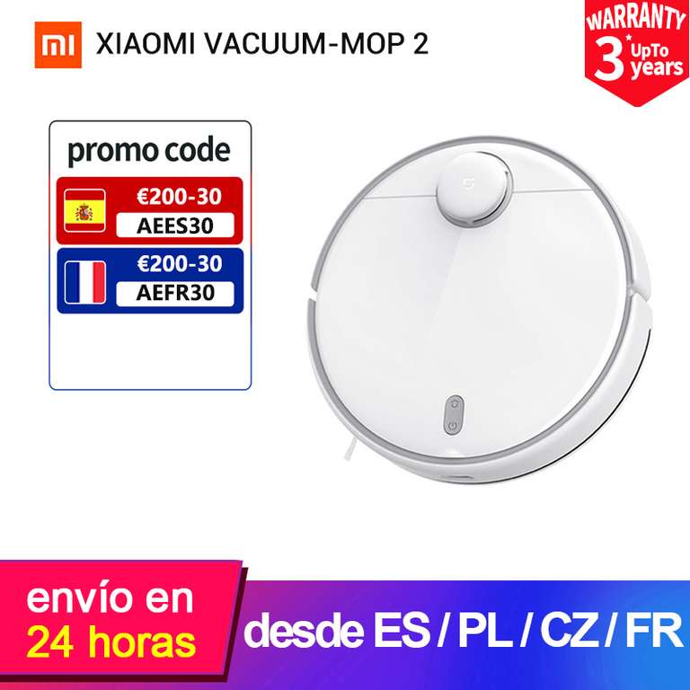 Xiaomi vacuum cleaner mop 2 por 187€, envío desde EU (cupón de 30 euros)