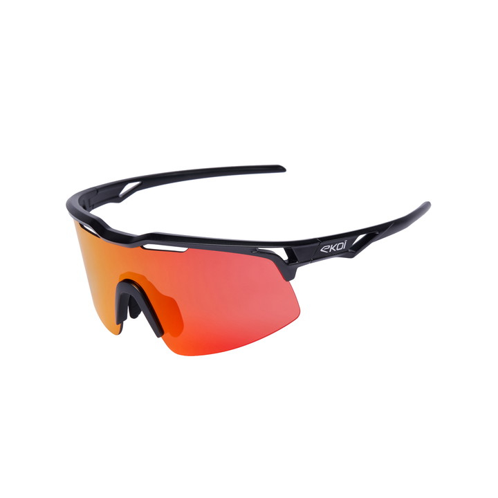 Gafas EKOI STRADA HF Negro Revo rojo Cat3