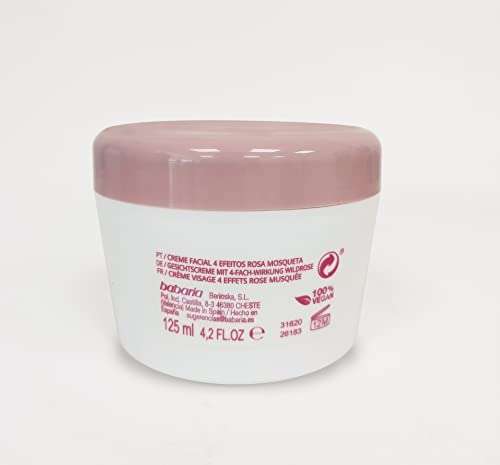 2 x Babaria - Crema Facial con Rosa Mosqueta, - 50 ml (compra recurrente)